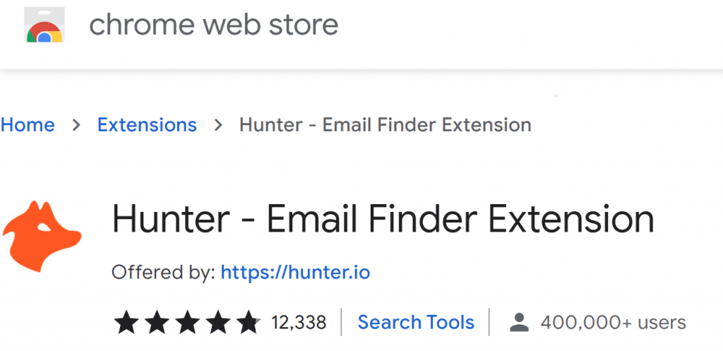 Hunter Chrome store