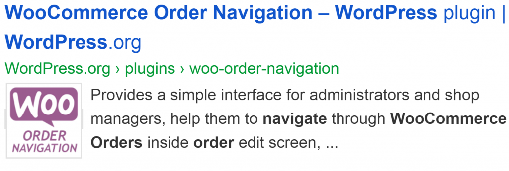 WooCommerce Order Navigation on WordPress
