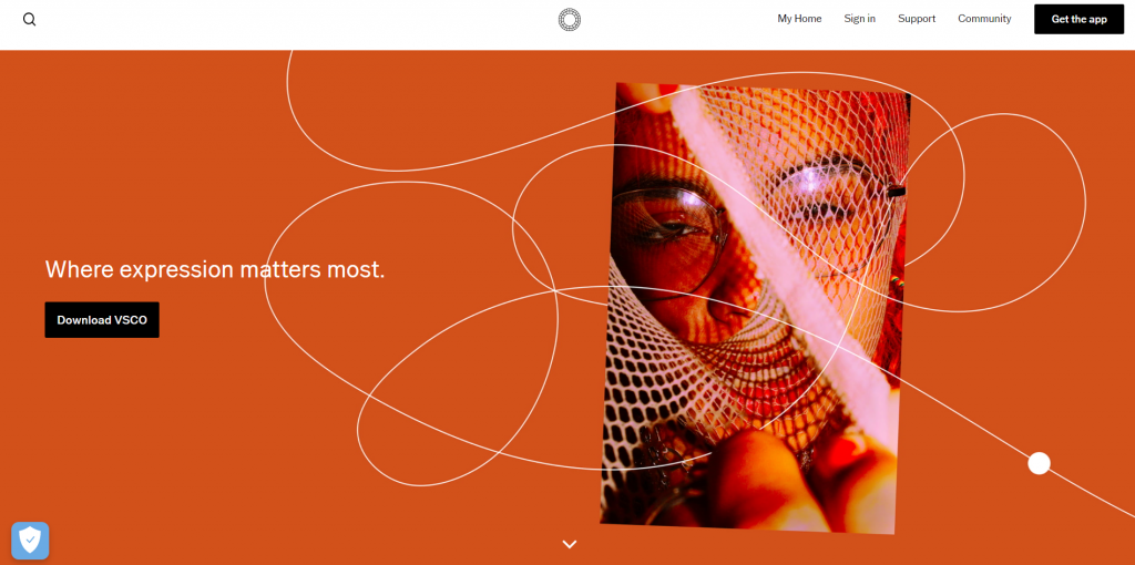 VSCO homepage
