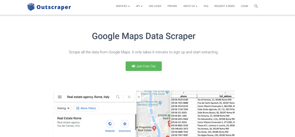 Google Maps Scraper homepage