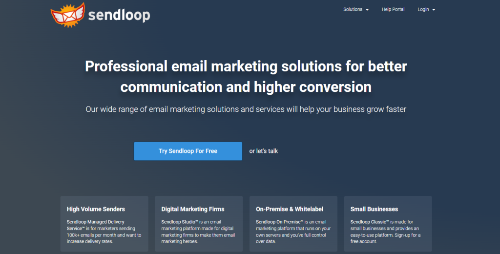 Sendloop website