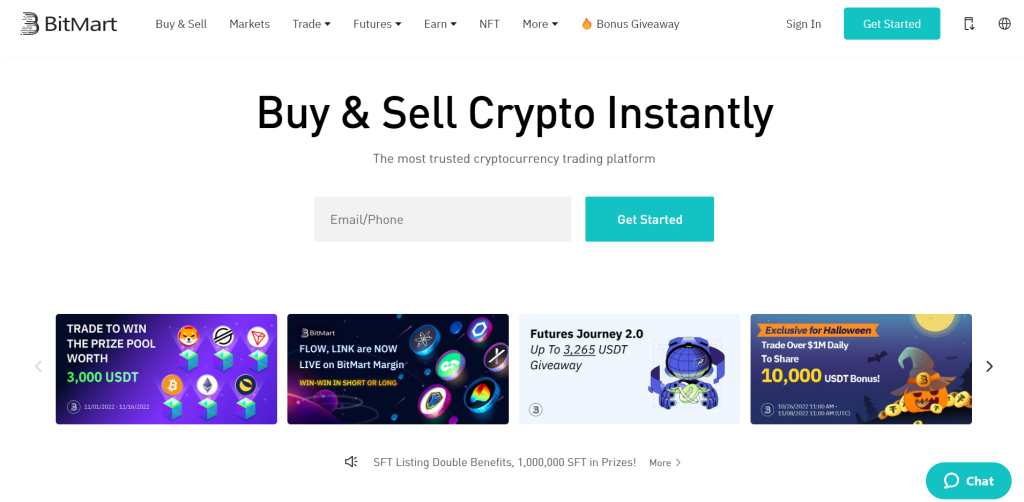 BitMart website