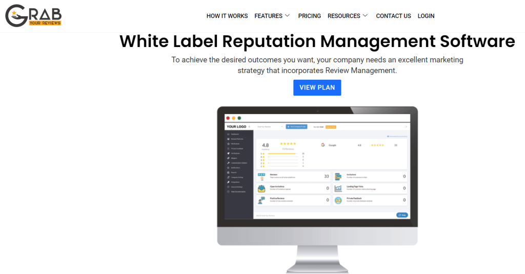 Grab Your Reviews white label feature