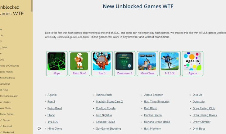 Latest – Unblocked Games World