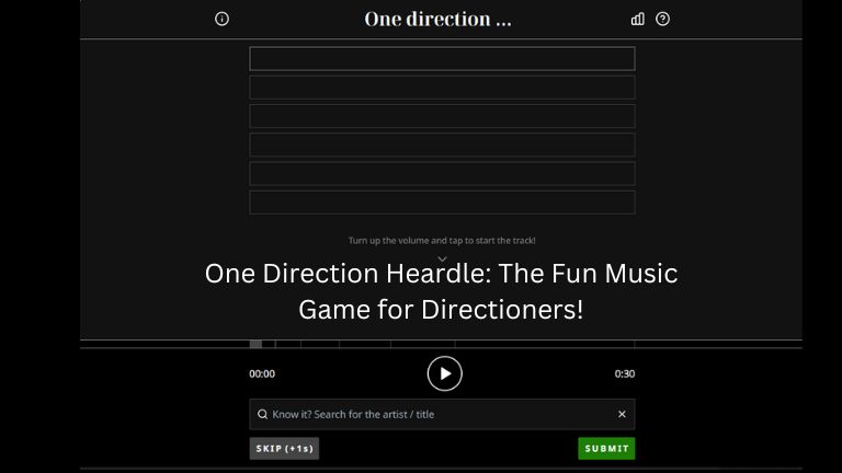 One Direction Heardle: The Fun Music Game for Directioners!