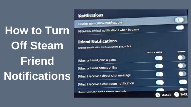 How to Turn Off Steam Friend Notifications