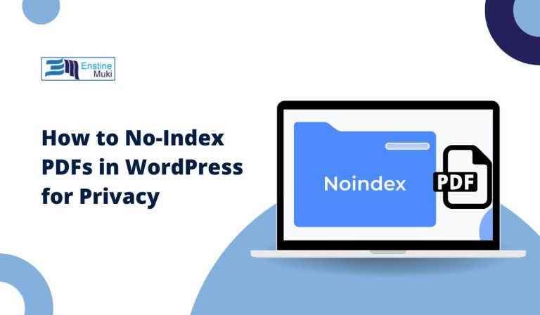 How to No-Index PDFs in WordPress for Privacy