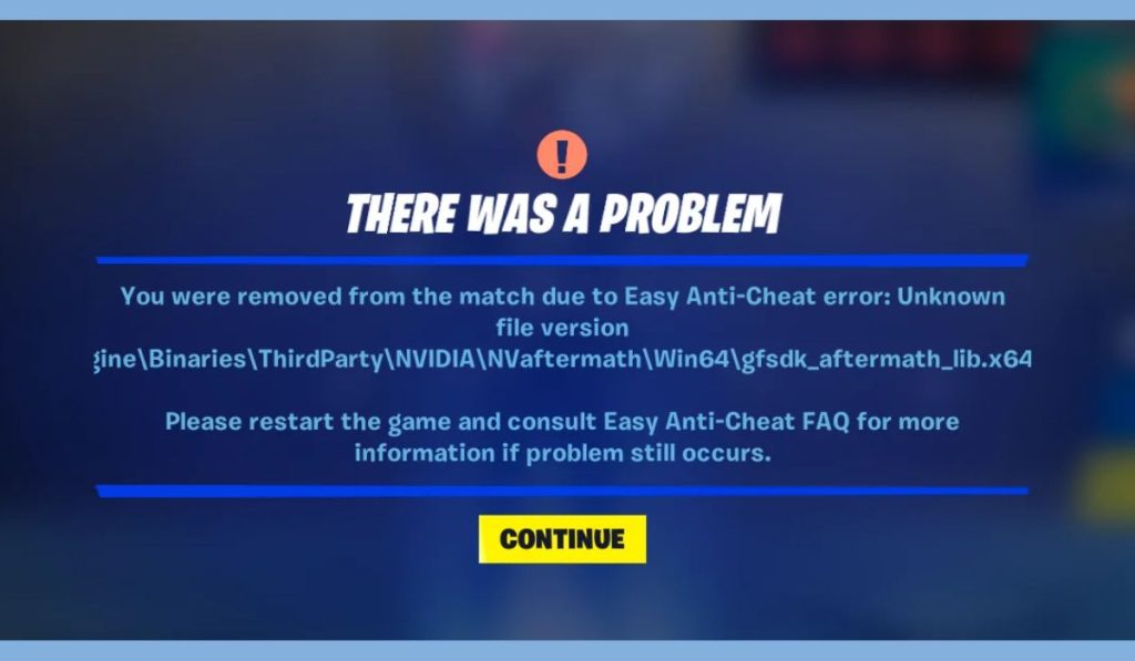 Common Causes of Internal Anti-Cheat Error in Fortnite