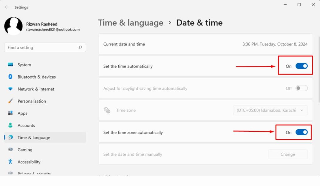 Step 7: Verify Your System’s Time and Date Settings