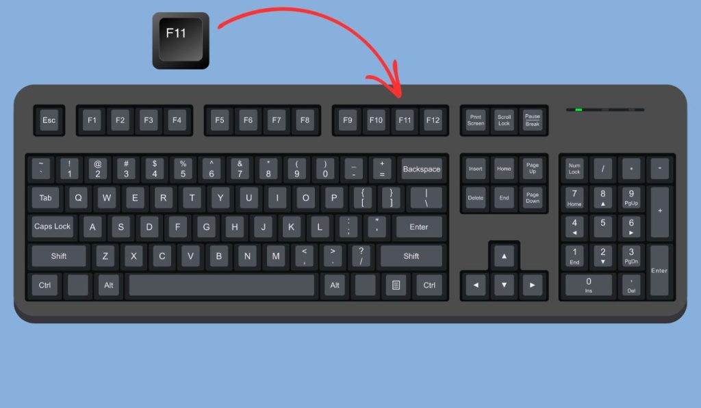 Use the Keyboard Shortcut for Full-Screen