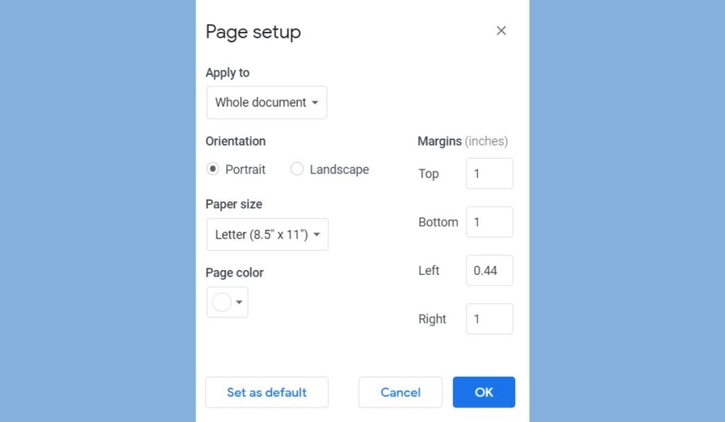 Adjusting Margins Using the Ruler in Google Docs