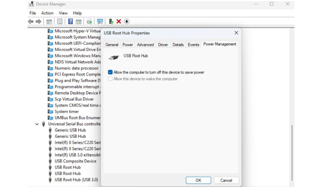 Adjusting Power Management Settings