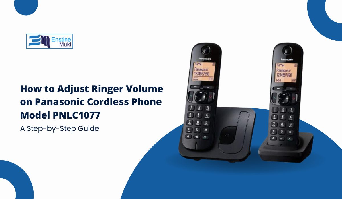 How to Adjust Ringer Volume on Panasonic Cordless Phone Model PNLC1077