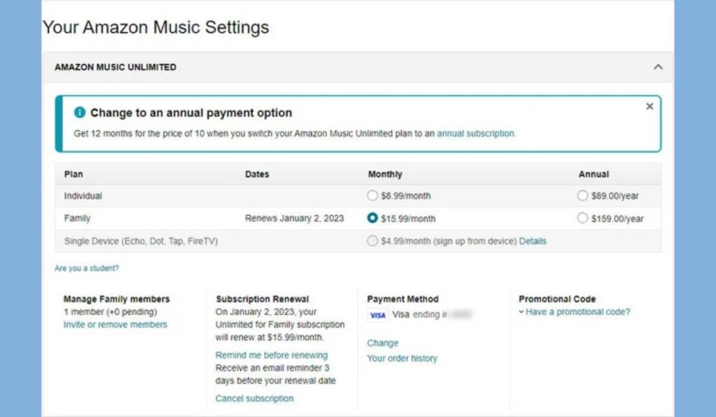 How to Cancel Amazon Music Unlimited on Desktop or Laptop