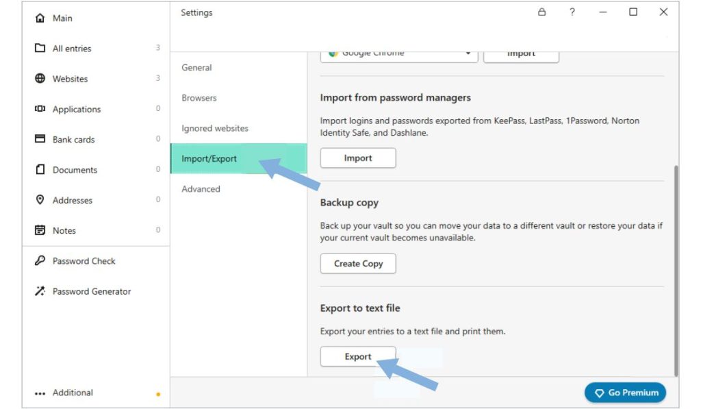 How to Export Passwords from Kaspersky Password Manager