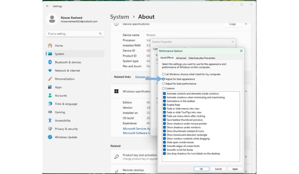 7. Adjust System Settings for Performance