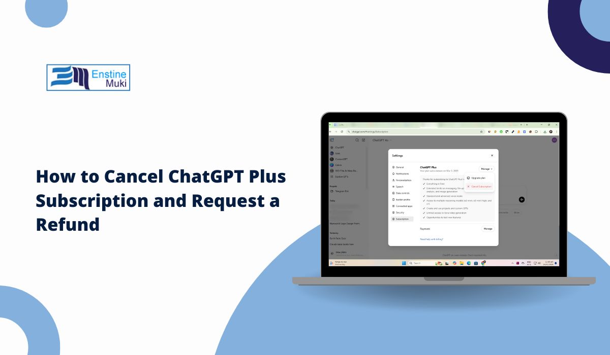 How to Cancel ChatGPT Plus Subscription and Request a Refund