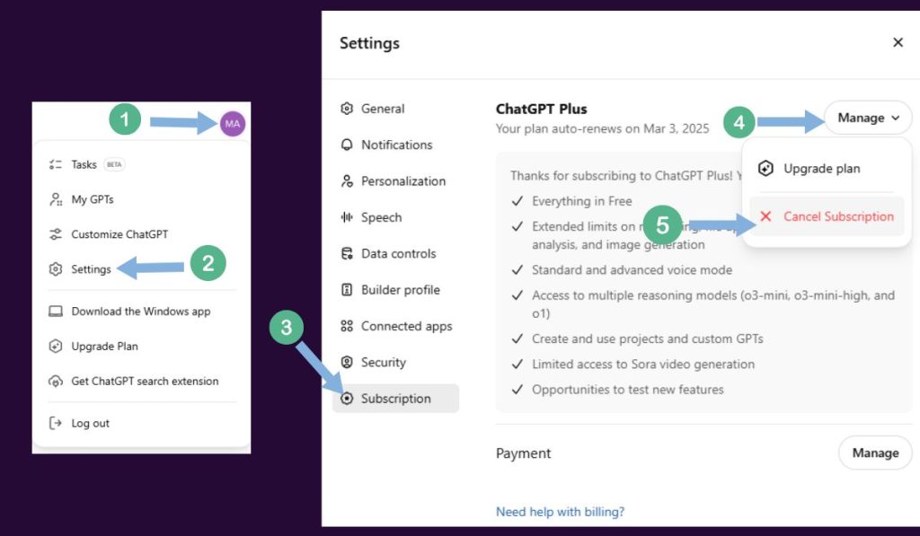 Step-by-Step Guide to Cancel ChatGPT Plus Subscription