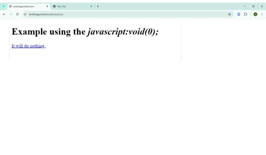 What Causes the JavaScript: Void(0) Error?