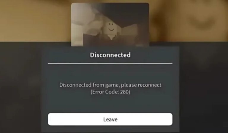 How to Fix Roblox Error 280: Disconnected From Game