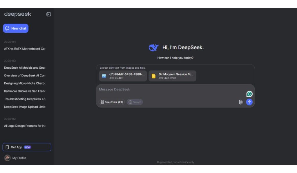 How File Uploads Work in DeepSeek?
