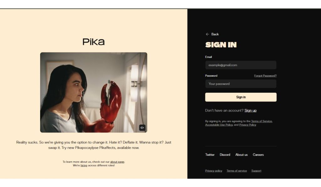 Step-by-Step: How to Log In to Pika Art