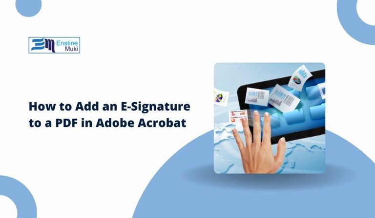 How to Add an E-Signature to a PDF in Adobe Acrobat