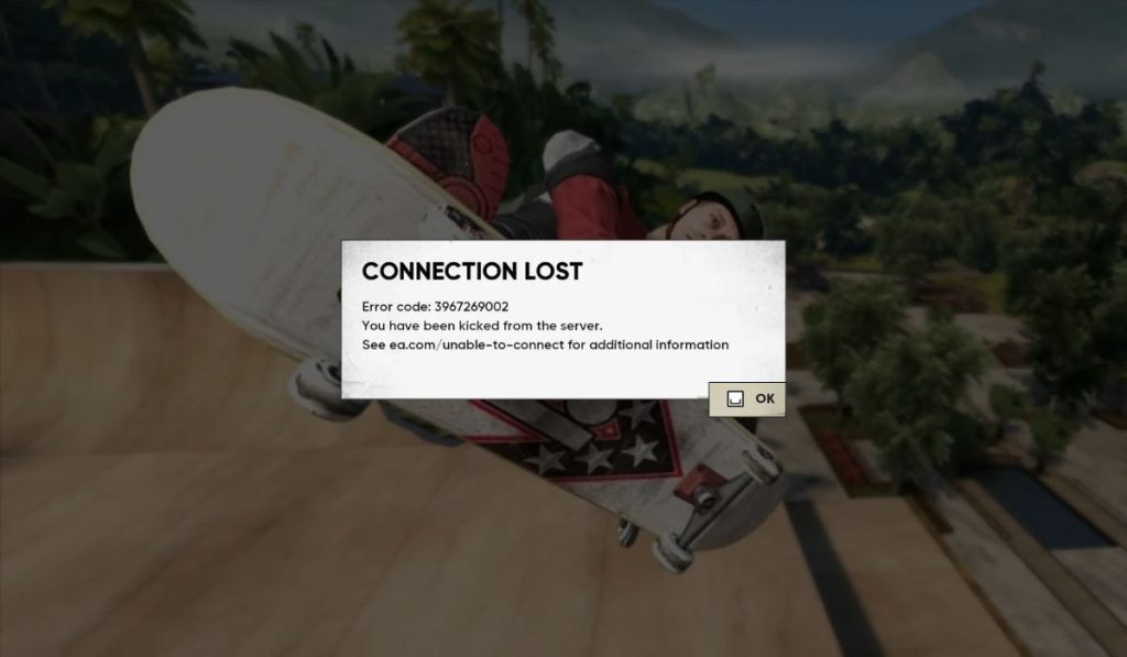 What Is Skate Error Code 3967269002