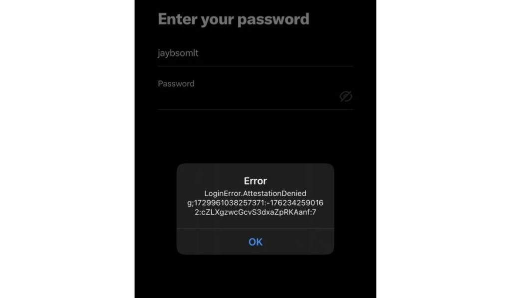 What Is Login Error Attestation Denied on X?